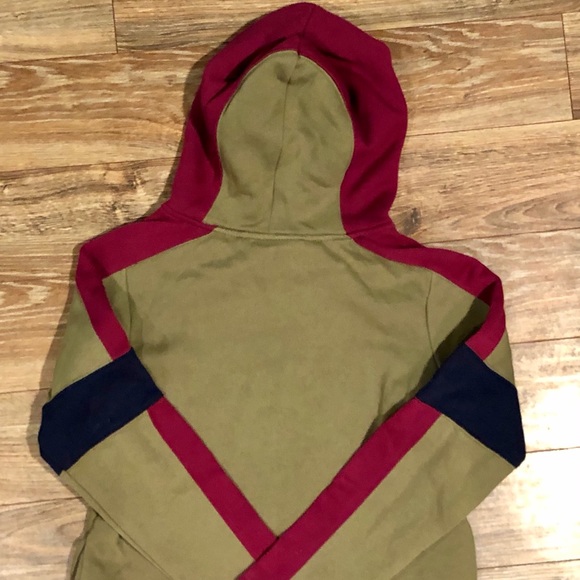 Route 66 | Tan / Pink / Navy | Girls Zip-up Hoodie - Picture 6 of 12